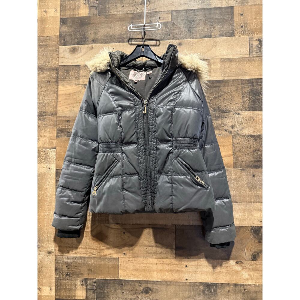 Juicy Couture- Black Puffer Jacket- Women Size M